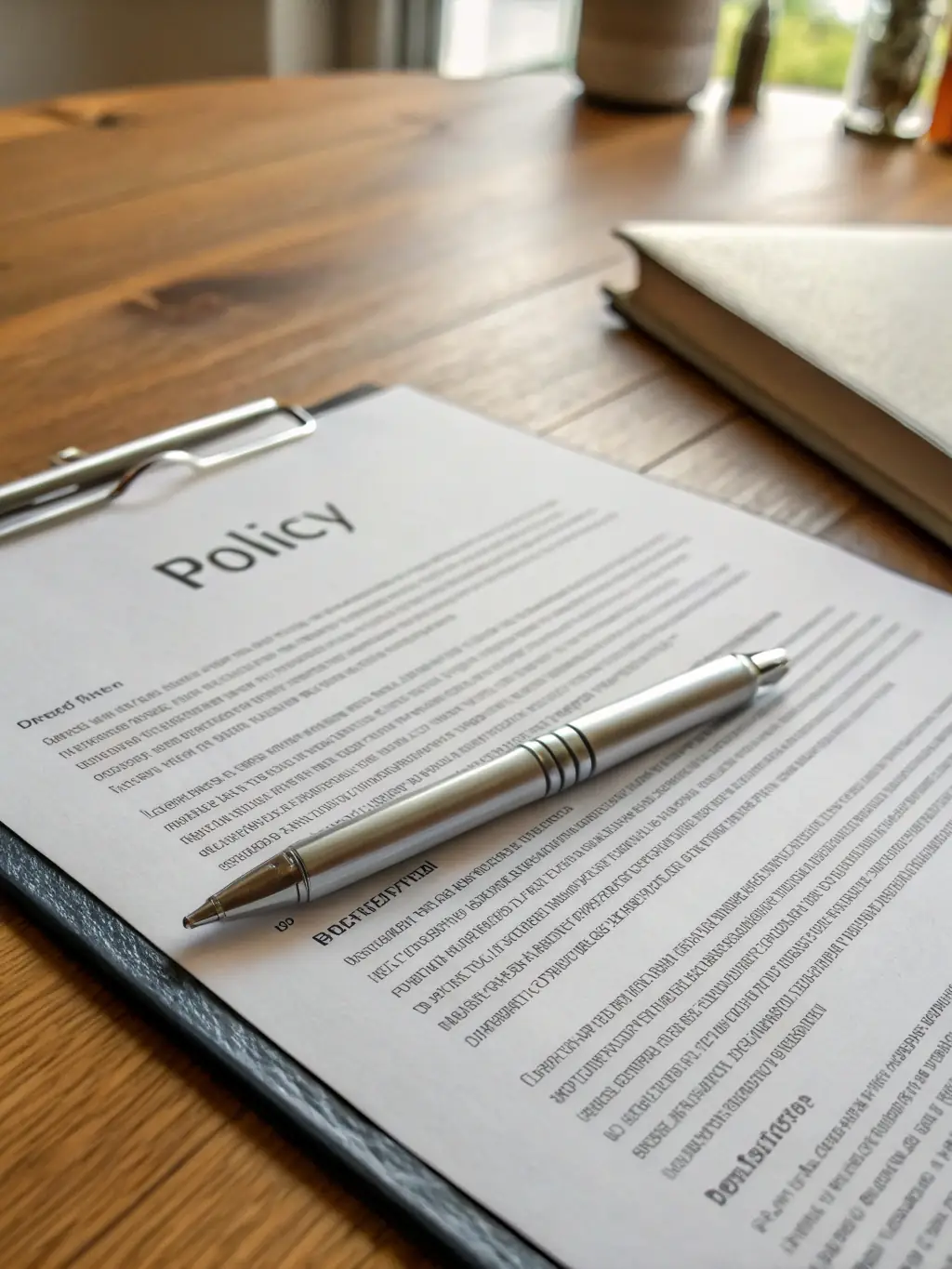 A close-up image of a hand holding a life insurance policy document, emphasizing the importance of financial planning.