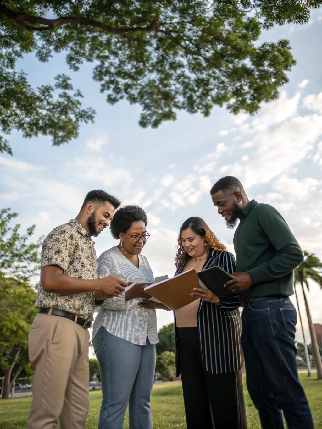 A diverse group of people smiling and interacting, symbolizing the wide range of insurance solutions offered by Prime Secure Insurance.